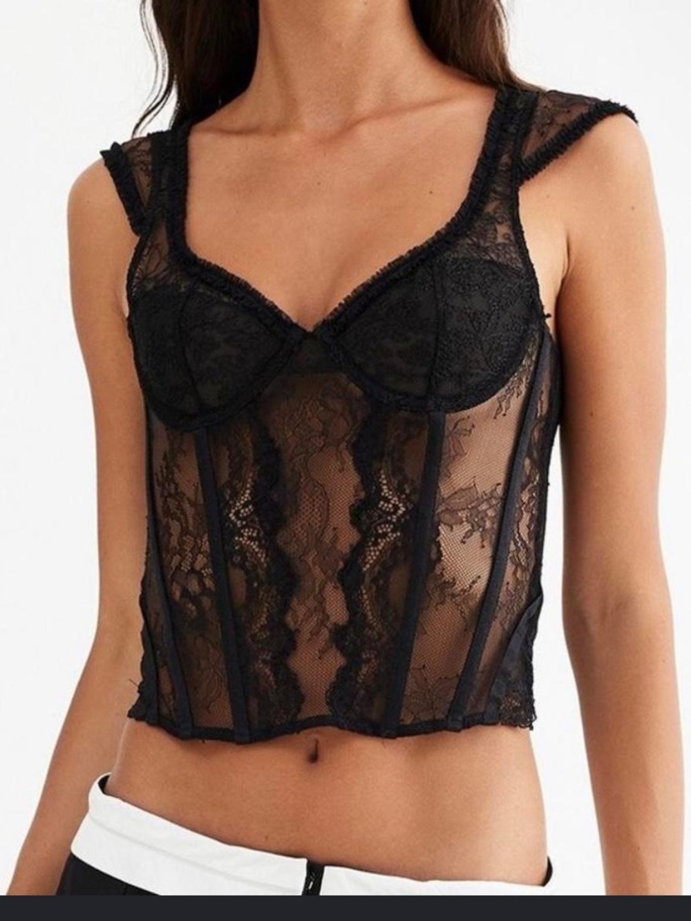 Lioness Some Like It Hot" lace corset Size Large